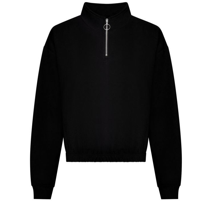 AWDis Cropped 1/4 Zip Sweatshirt