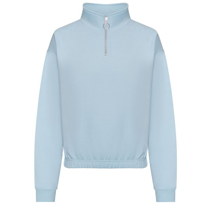 AWDis Cropped 1/4 Zip Sweatshirt
