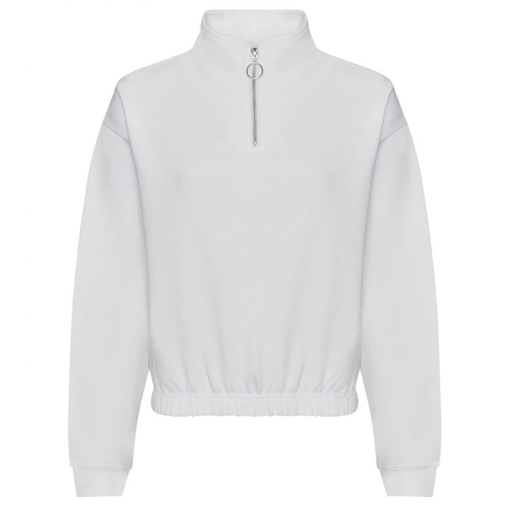 AWDis Cropped 1/4 Zip Sweatshirt