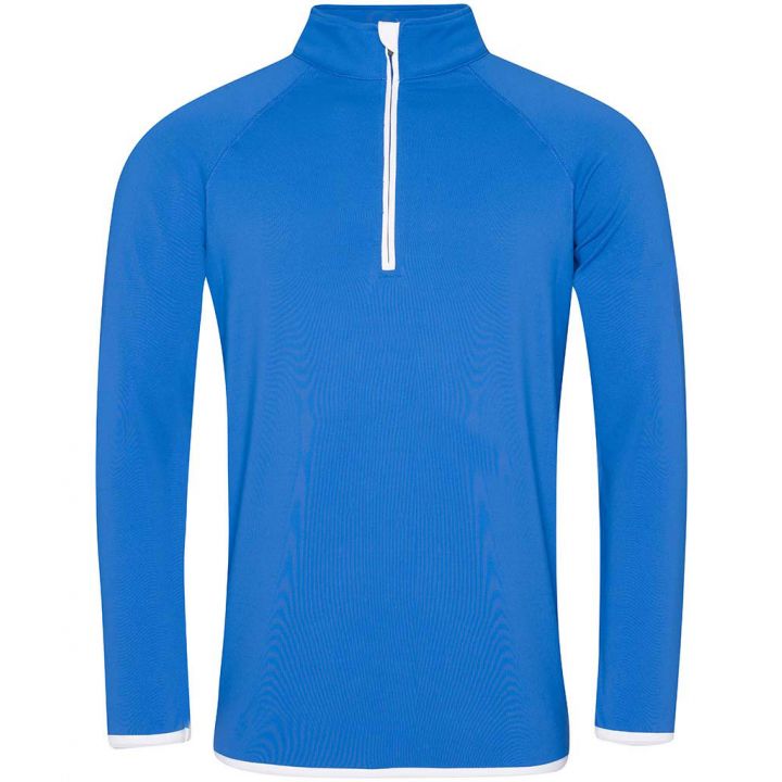 Awdis Just Cool Zip Contrast  Sweatshirt