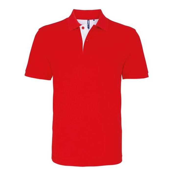 Asquith & Fox Men's Classic Fit Contrast Polo Shirt